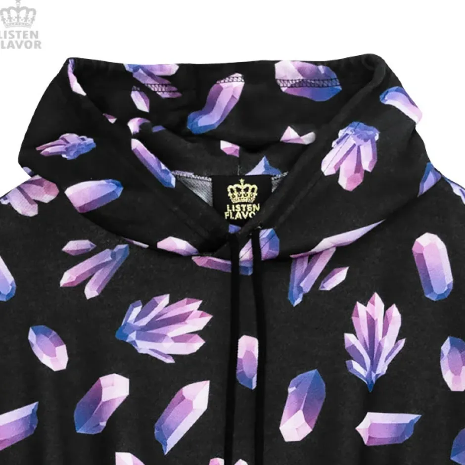 Jackets & Hoodies>LISTEN FLAVOR Jewel Big Hoodie