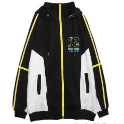 Jackets & Hoodies>LISTEN FLAVOR Kagamine Rin & Len Jersey Hoodie Black (Re-run)