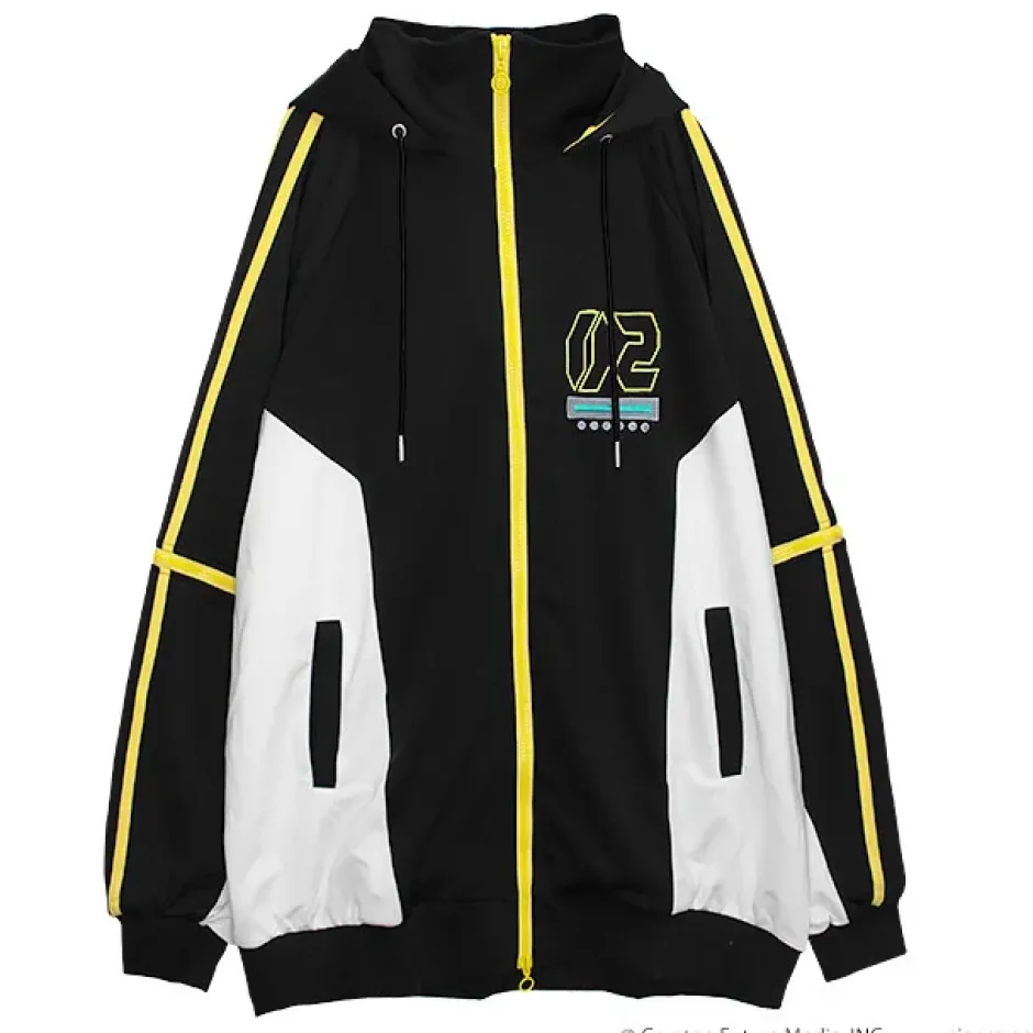 Jackets & Hoodies>LISTEN FLAVOR Kagamine Rin & Len Jersey Hoodie Black (Re-run)