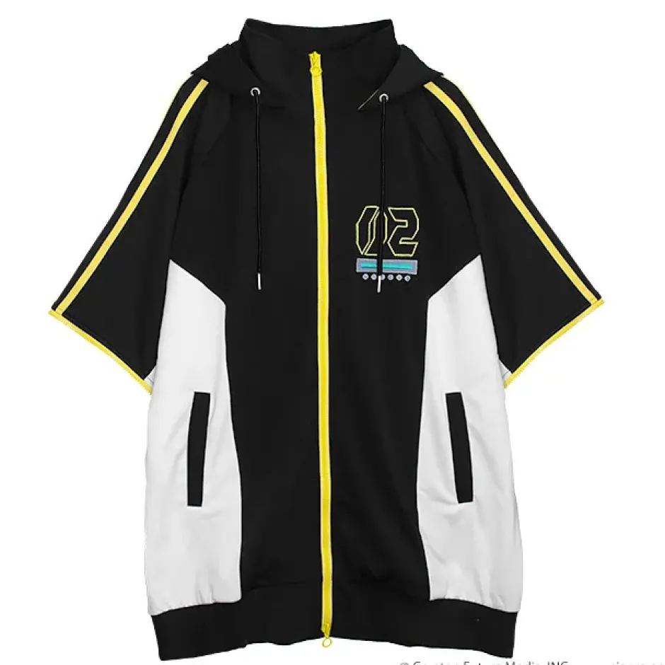 Jackets & Hoodies>LISTEN FLAVOR Kagamine Rin & Len Jersey Hoodie Black (Re-run)