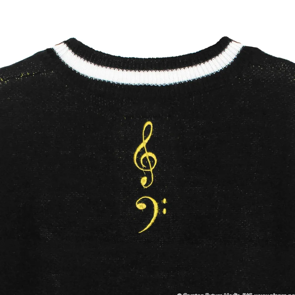 Tops>LISTEN FLAVOR Kagamine Rin & Len V-neckline Knit Black
