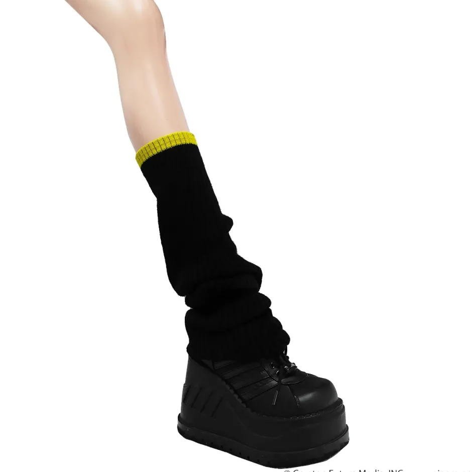 Footwear>LISTEN FLAVOR Kagamine Rin & Len Knit Leg Warmers Black