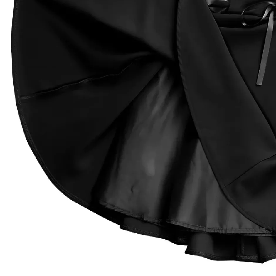 Bottoms>LISTEN FLAVOR Lace-Up Circular Skirt