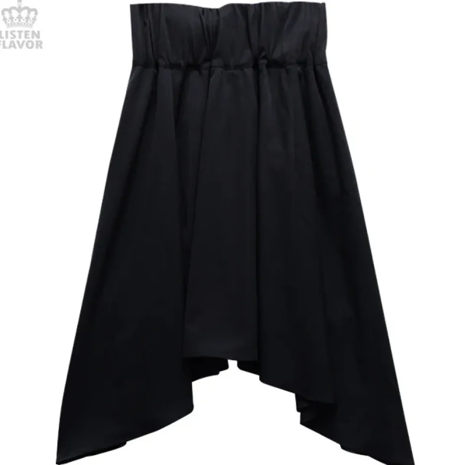 LISTEN FLAVOR Lace-Up Hemline Skirt Sale