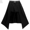Bottoms>LISTEN FLAVOR Layered Hemline Skirt w/ Shorts