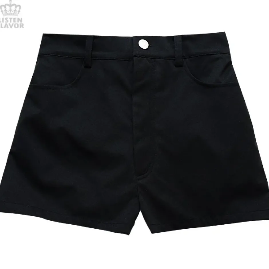 LISTEN FLAVOR Layered Pleated Flap Skirt w/ Shorts and Detachable Pocket New