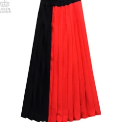 LISTEN FLAVOR Layered Pleated Long Flap Skirt w/ Shorts Discount
