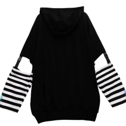 LISTEN FLAVOR LOADING Separate Sleeve Belt Cut Hoodie Outlet