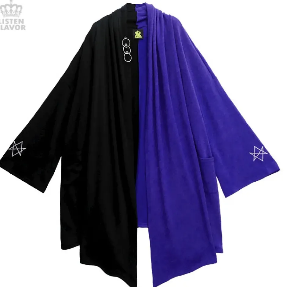 Jackets & Hoodies>LISTEN FLAVOR Long Knit Robe