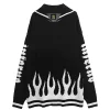 Tops>LISTEN FLAVOR Magic Flame Sailor Knit