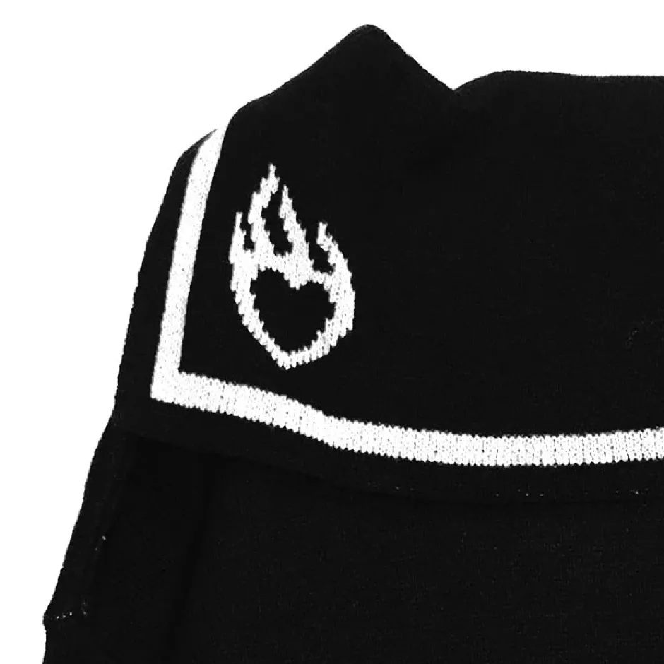 Tops>LISTEN FLAVOR Magic Flame Sailor Knit