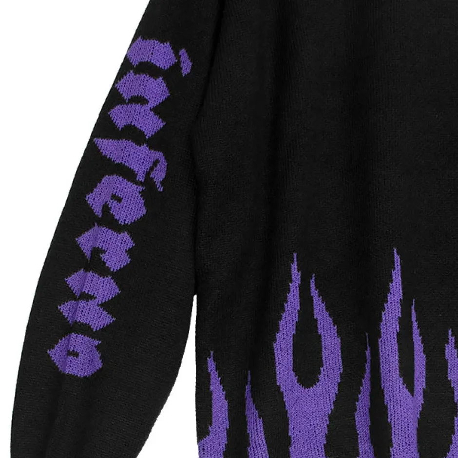 Tops>LISTEN FLAVOR Magic Flame Sailor Knit