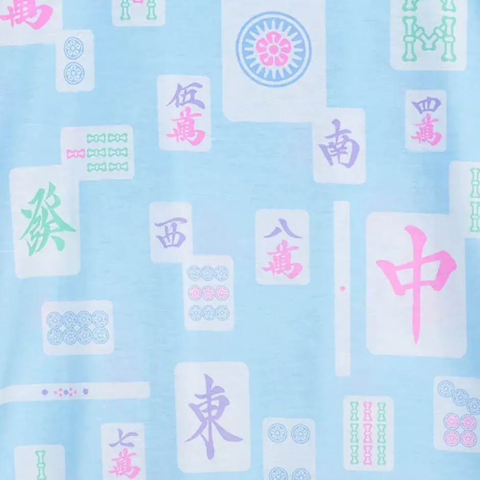 LISTEN FLAVOR Mahjong Full Graphic Big T-Shirt Discount