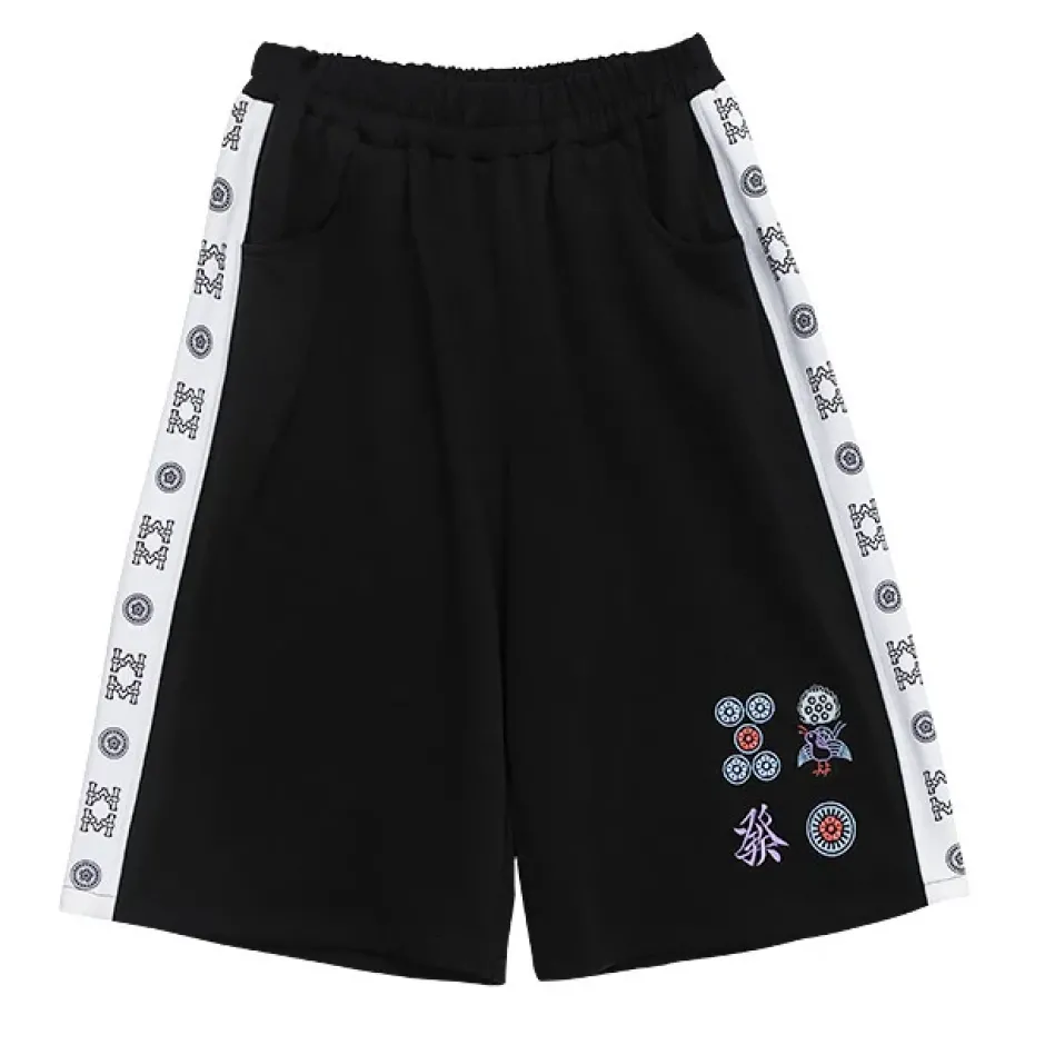 Bottoms>LISTEN FLAVOR Mahjong Jersey Shorts