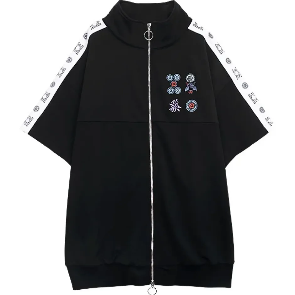 Jackets & Hoodies>LISTEN FLAVOR Mahjong Short Sleeve Jersey