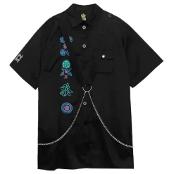 LISTEN FLAVOR Mahjong Short Sleeve Shirt w/ Harness Clearance
