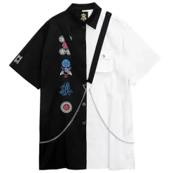 LISTEN FLAVOR Mahjong Short Sleeve Shirt w/ Harness Clearance