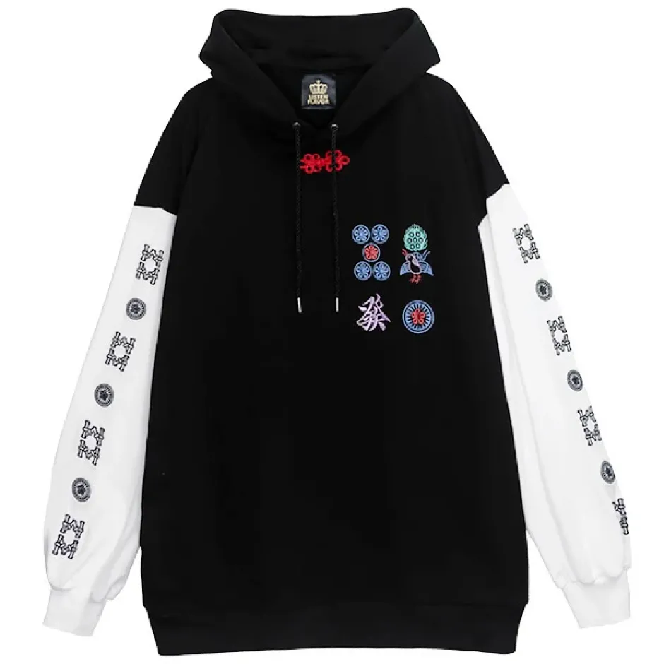 LISTEN FLAVOR Mahjong Tile China Hoodie Hot