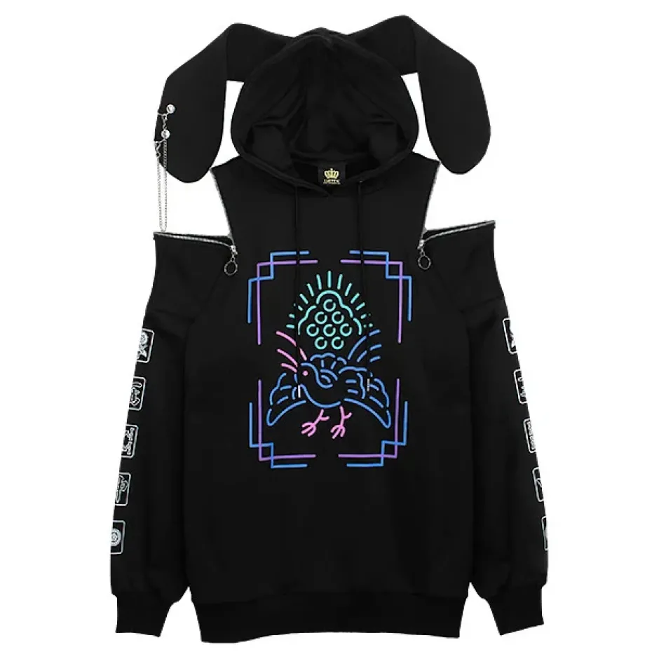 LISTEN FLAVOR Mahjong Usamimi Hoodie Online