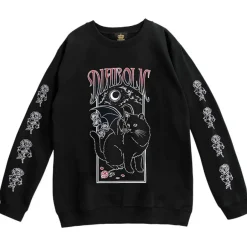 LISTEN FLAVOR Makai no Devil Cat Pullover Sale