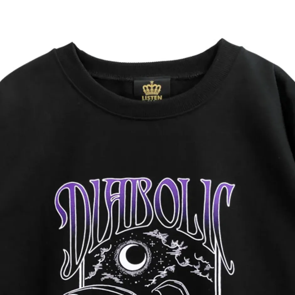 LISTEN FLAVOR Makai no Devil Cat Pullover Sale