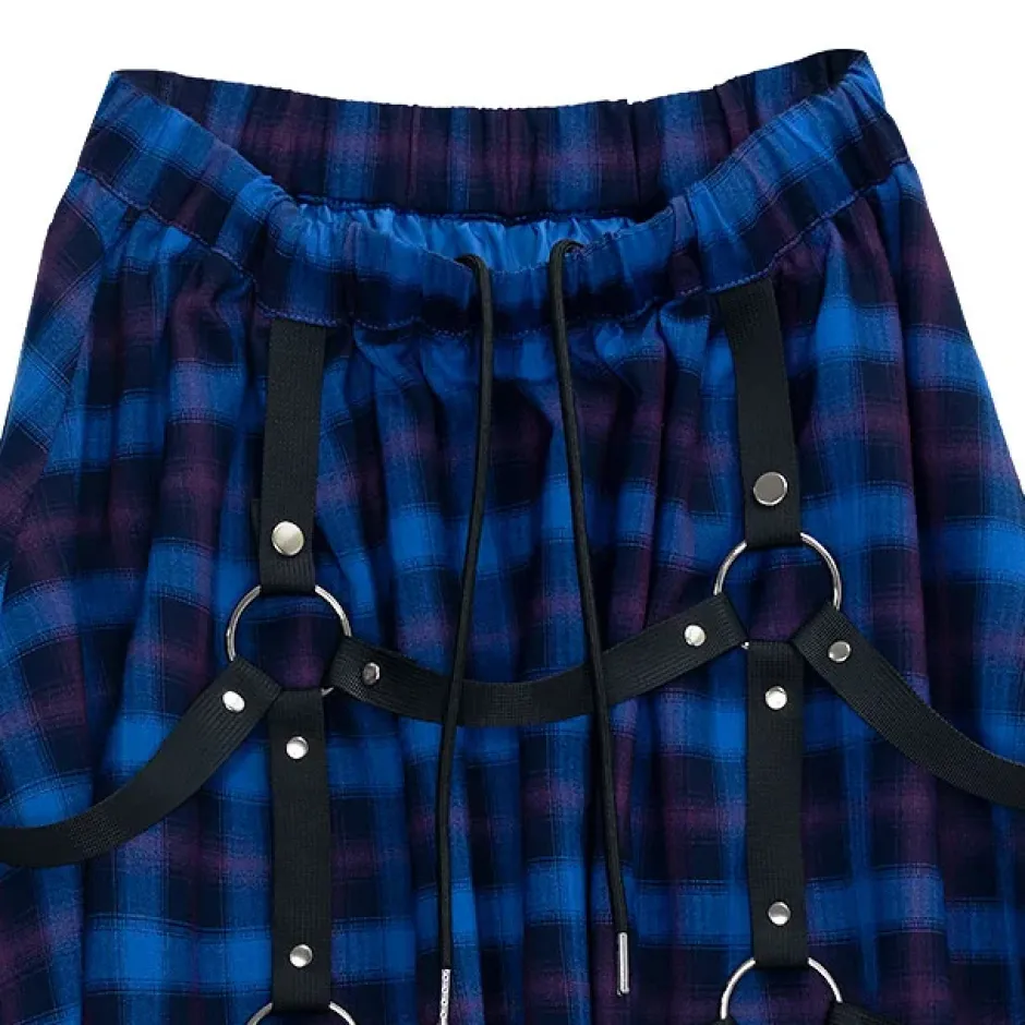 Bottoms>LISTEN FLAVOR Maxi Skirt w/ Harness Belt
