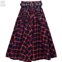 LISTEN FLAVOR Maxi Skirt w/ Harness Belt Discount