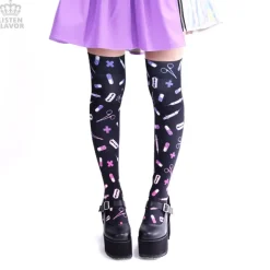 LISTEN FLAVOR Medical Pattern Knee-High Socks (Re-run) Best