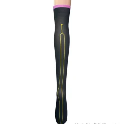 LISTEN FLAVOR Megurine Luka Knee-High Socks 2 Black Clearance
