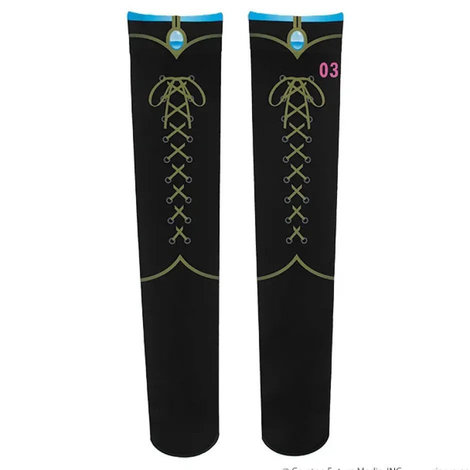 Footwear>LISTEN FLAVOR Megurine Luka Knee-High Socks Black