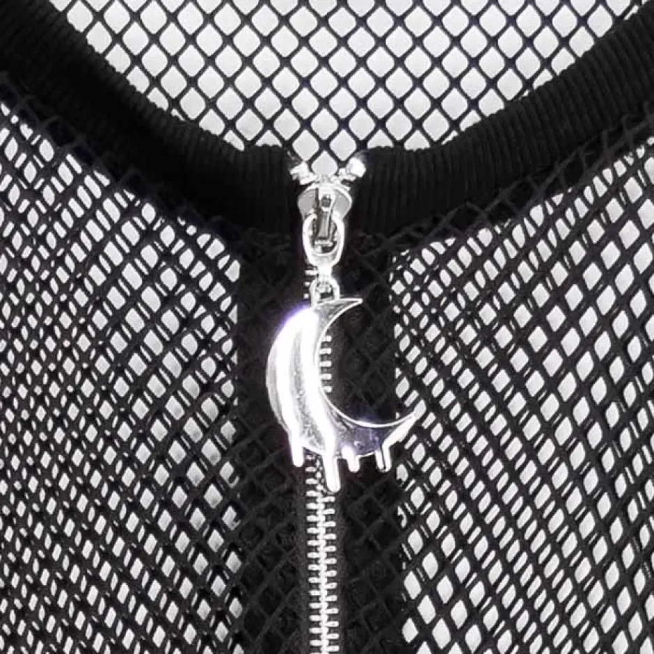 Jackets & Hoodies>LISTEN FLAVOR Melty Moon Mesh Pullover