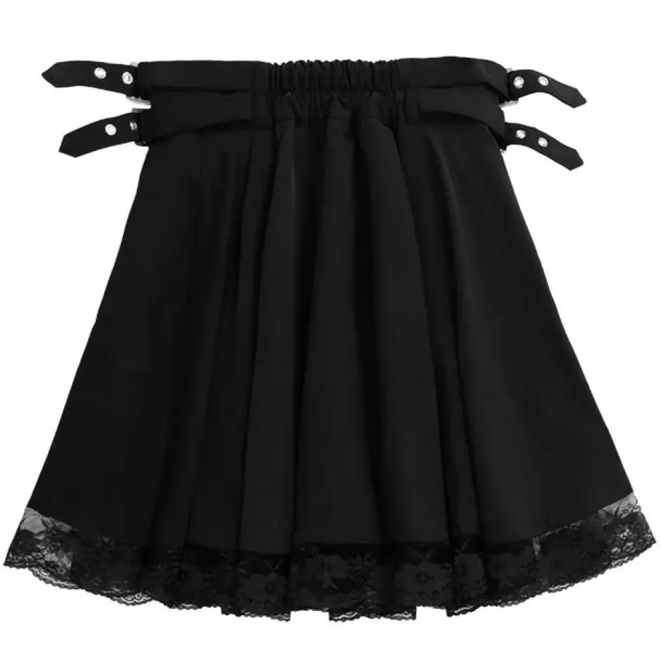 Bottoms>LISTEN FLAVOR Melty Moon Side Belt Skirt