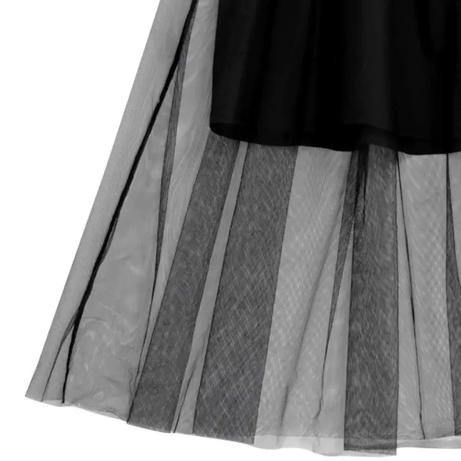 LISTEN FLAVOR Melty Moon Zip Tulle Jumper Skirt New