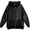 LISTEN FLAVOR Mesh Zip Hoodie Hot