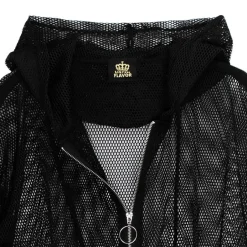 LISTEN FLAVOR Mesh Zip Hoodie Hot
