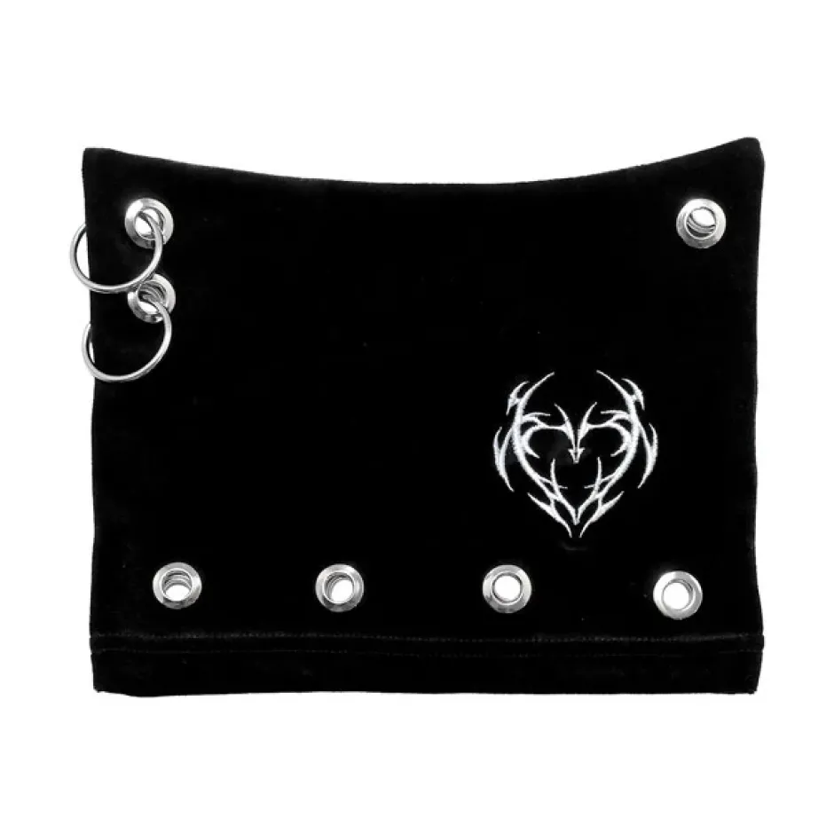 Hats & Caps>LISTEN FLAVOR Metal Heart Nekomimi Velour Cap Black
