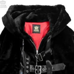 LISTEN FLAVOR Moonlight Faux Fur Blouson w/ Belt Clearance