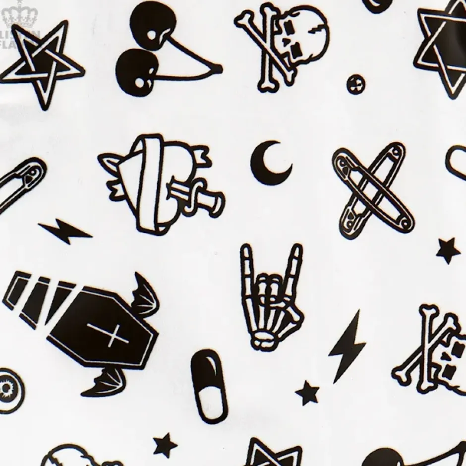 Bottoms>LISTEN FLAVOR Mysterious Pattern Zippered Skirt