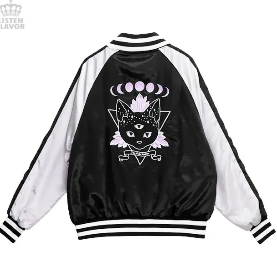 LISTEN FLAVOR Mystery Cat Sukajan Jacket Outlet