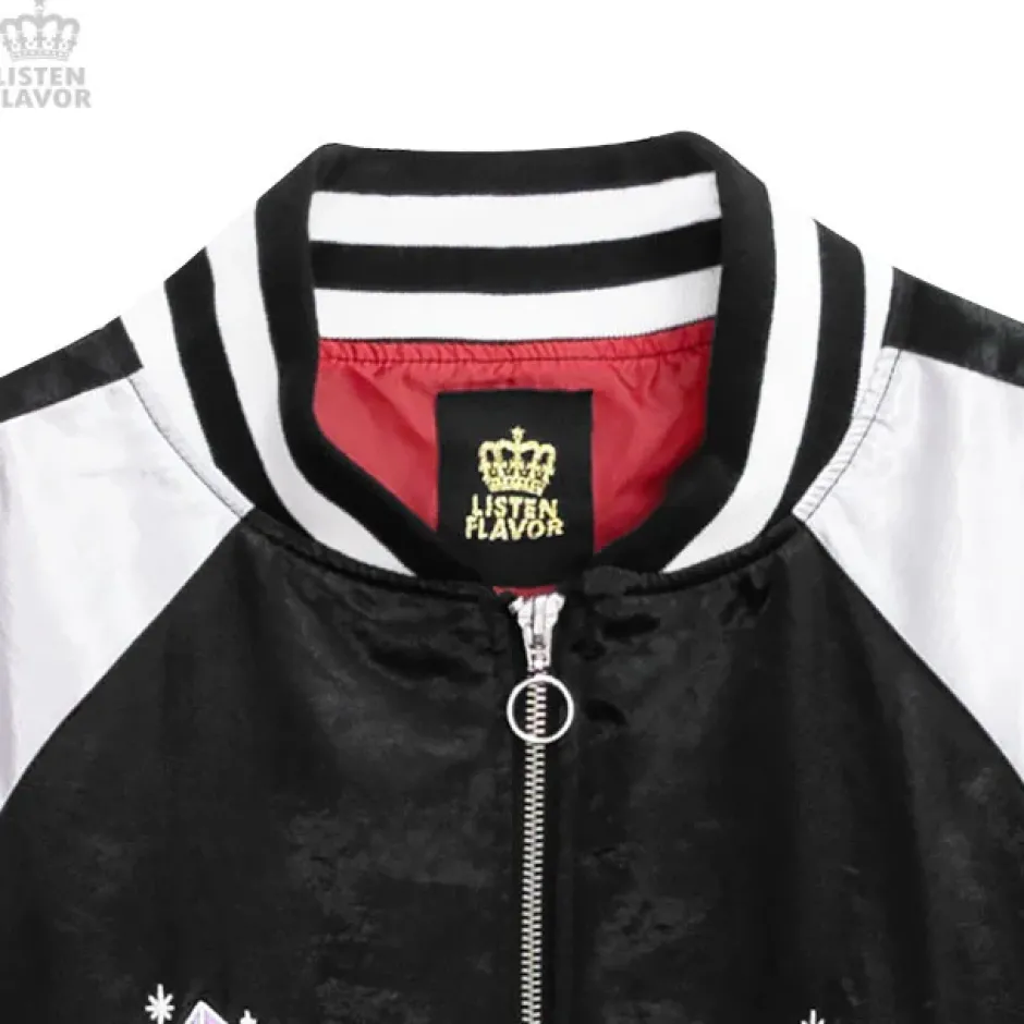 LISTEN FLAVOR Mystery Cat Sukajan Jacket Outlet