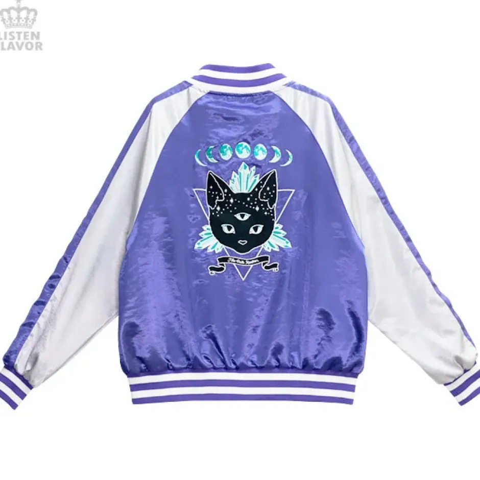 LISTEN FLAVOR Mystery Cat Sukajan Jacket Outlet