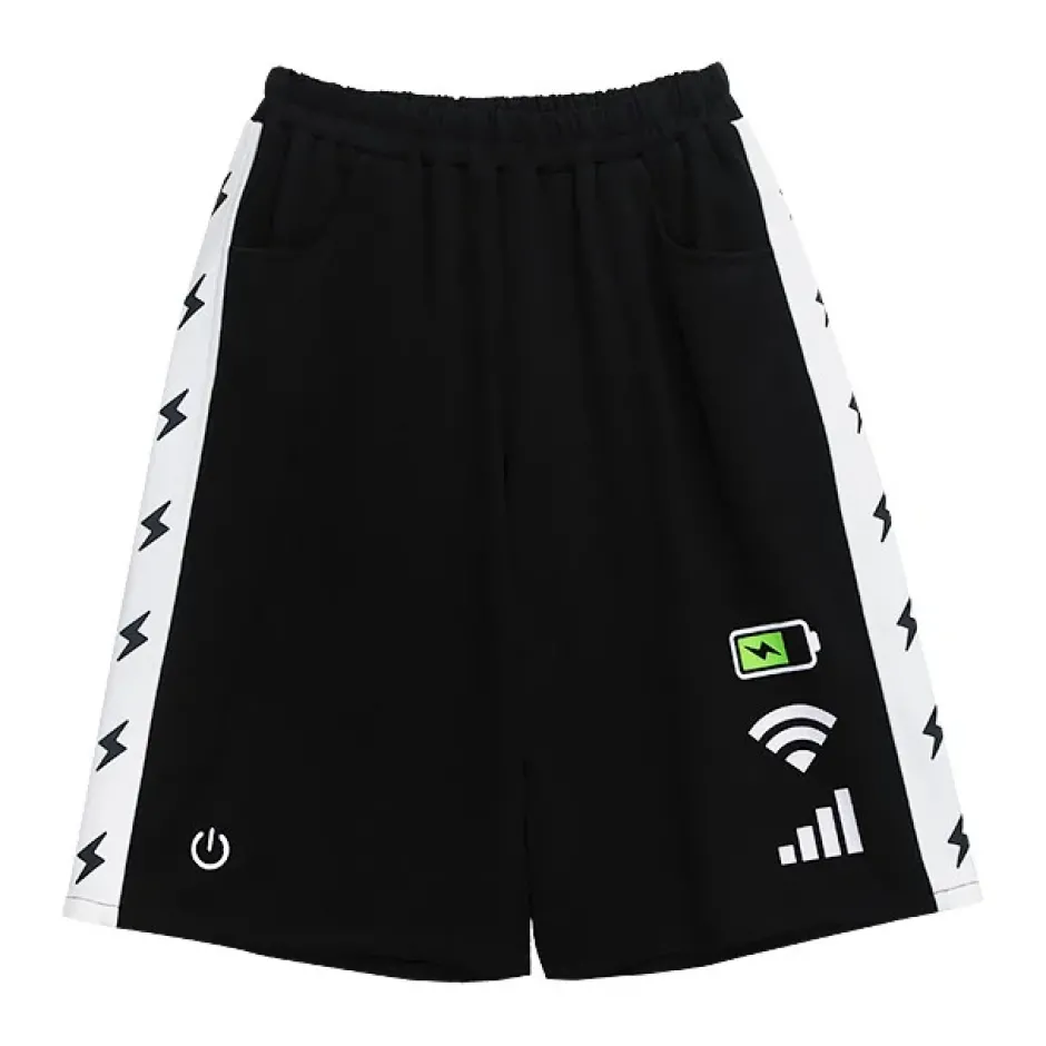 Bottoms>LISTEN FLAVOR Now Charging Jersey Shorts