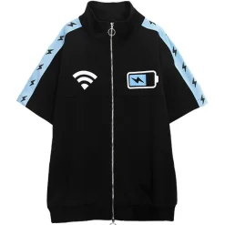 Jackets & Hoodies>LISTEN FLAVOR Now Charging Short Sleeve Jersey