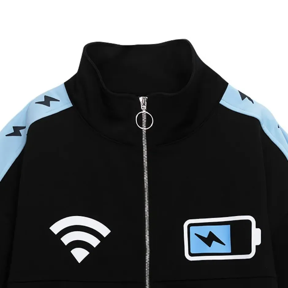 Jackets & Hoodies>LISTEN FLAVOR Now Charging Short Sleeve Jersey
