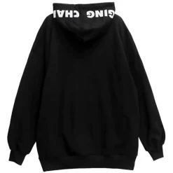 LISTEN FLAVOR Now Charging Sleeve Line Black Hoodie Hot