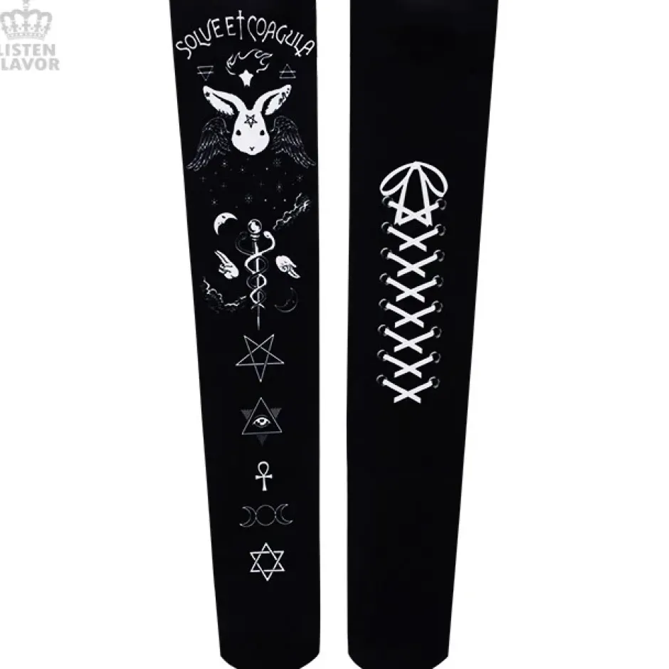 Footwear>LISTEN FLAVOR Occultic Knee-High Socks