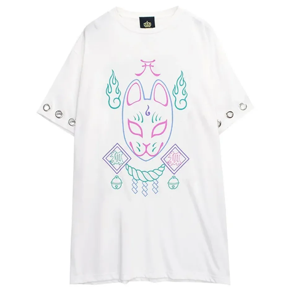 LISTEN FLAVOR Okitsune-sama Eyelet Big Top Online