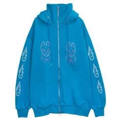 LISTEN FLAVOR Okitsune Sama Zip Hoodie Outlet