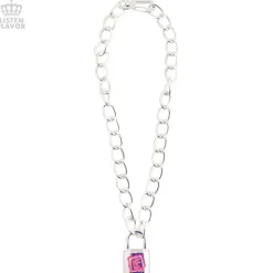 LISTEN FLAVOR Padlock Necklace Sale