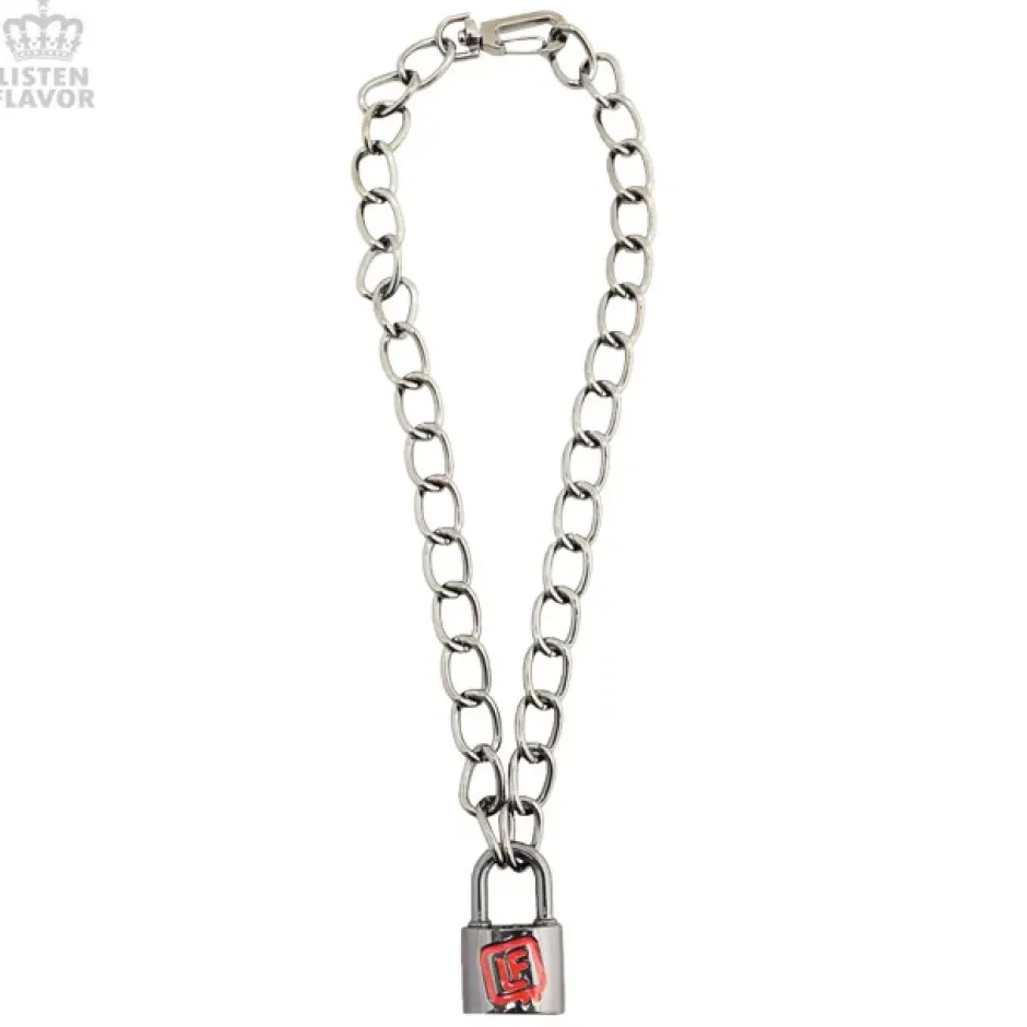 LISTEN FLAVOR Padlock Necklace Sale